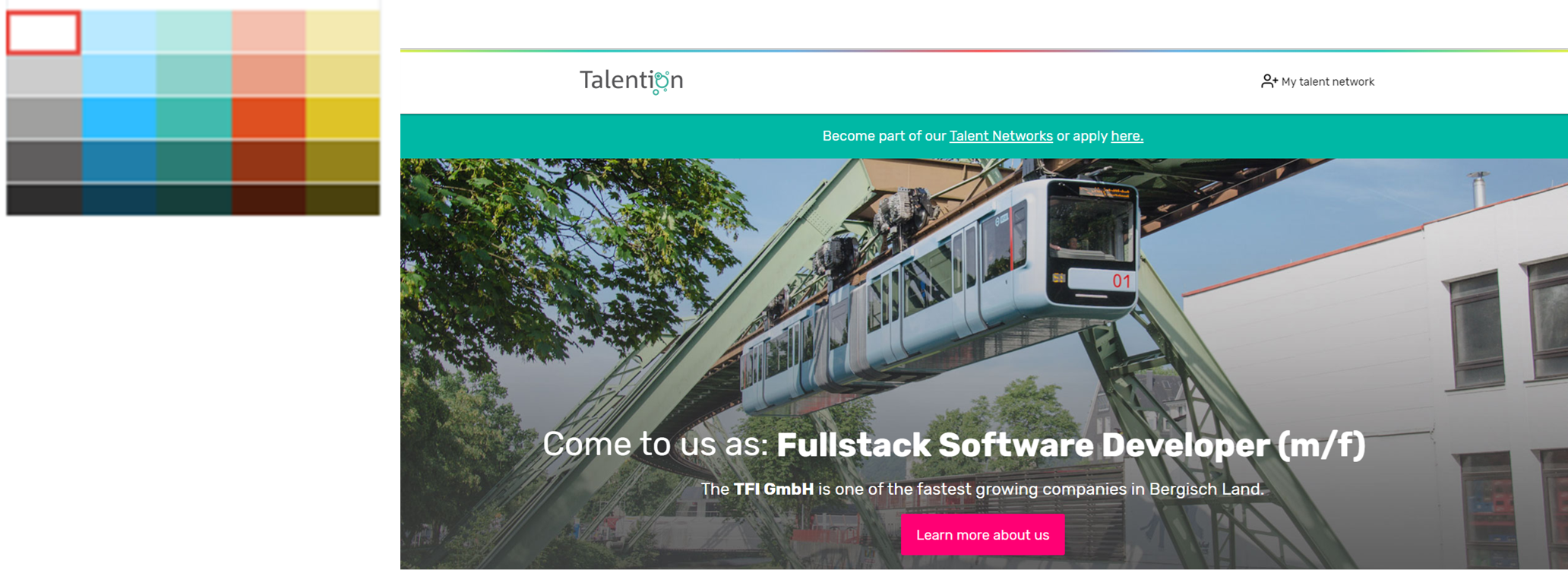 Talention talent network color choice 2