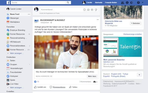 Social Recruiting: How Do Facebook Ads Succeed?