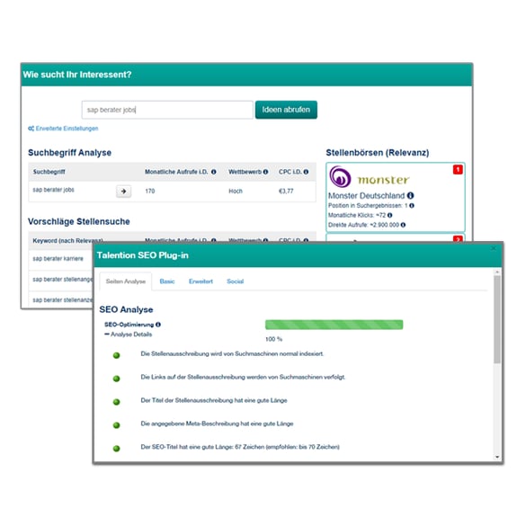 Talention Keywords und SEO